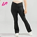 black flare leggings